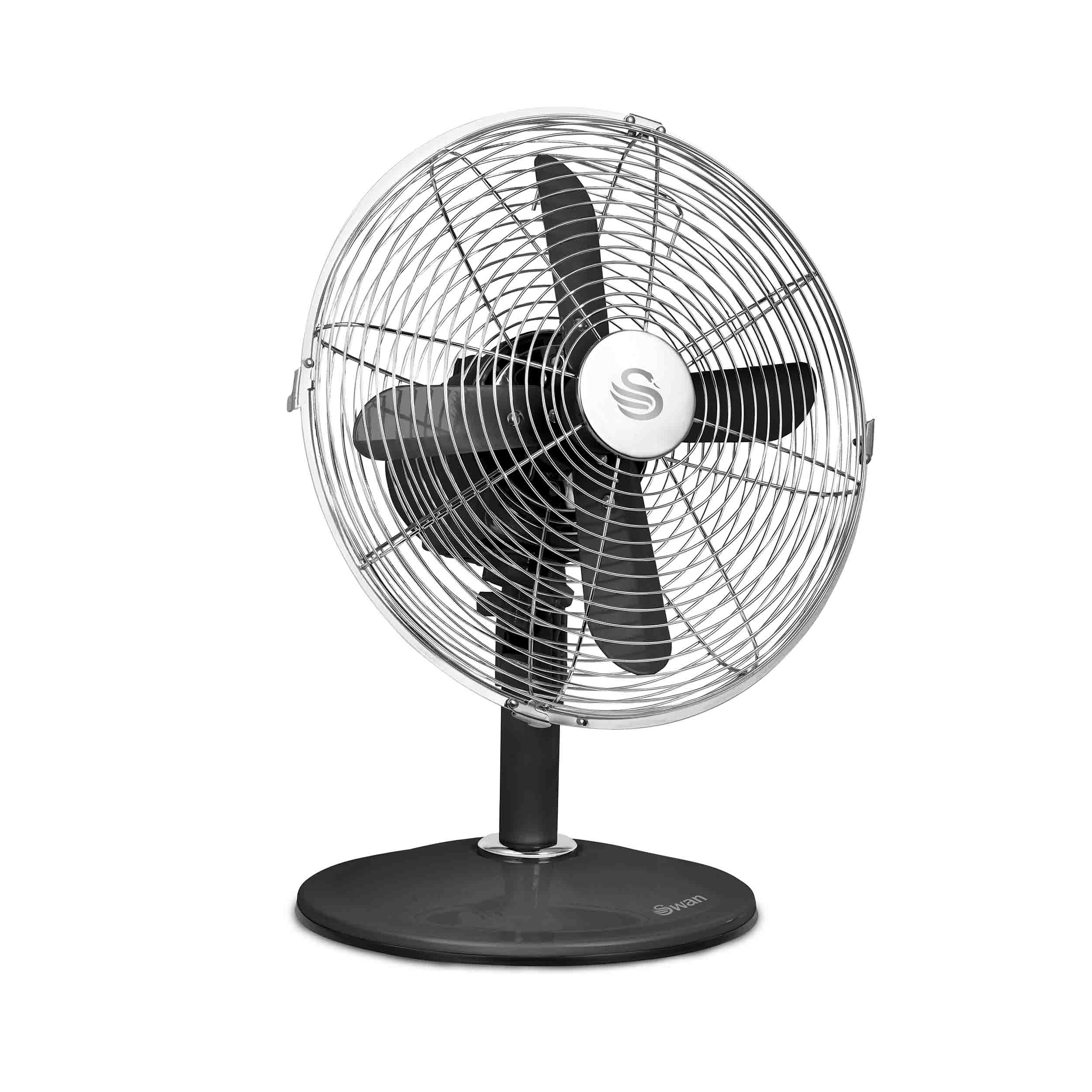 Swan Vintage 12 Inch Oscillating Desk Fan Black SFA1010BN eBay